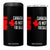 Canada Is Not For Sale 4 in 1 Can Cooler Tumbler Maple Leaf Candadian Flag Distressed TS02 One Size: 16 oz Black Print Your Wear