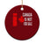 Canada Is Not For Sale Ceramic Ornament Maple Leaf Candadian Flag Distressed TS02 1pc Red Print Your Wear