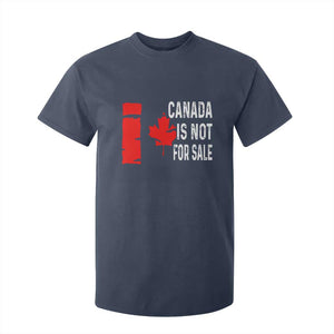 Canada Is Not For Sale T Shirt For Kid Maple Leaf Candadian Flag Distressed TS02 Navy Print Your Wear