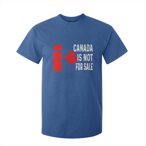 Canada Is Not For Sale T Shirt For Kid Maple Leaf Candadian Flag Distressed TS02 Royal Blue Print Your Wear