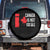 Canada Is Not For Sale Spare Tire Cover Maple Leaf Candadian Flag Distressed TS02 No hole Black Print Your Wear