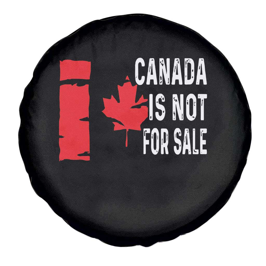 Canada Is Not For Sale Spare Tire Cover Maple Leaf Candadian Flag Distressed TS02 Print Your Wear