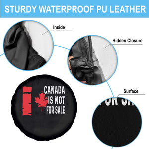 Canada Is Not For Sale Spare Tire Cover Maple Leaf Candadian Flag Distressed TS02 Print Your Wear