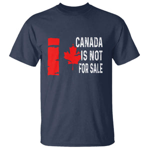 Canada Is Not For Sale T Shirt Maple Leaf Candadian Flag Distressed TS02 Navy Print Your Wear