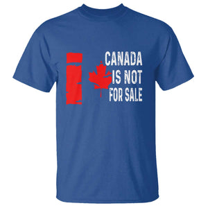 Canada Is Not For Sale T Shirt Maple Leaf Candadian Flag Distressed TS02 Royal Blue Print Your Wear
