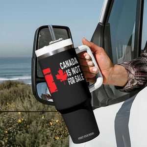 Canada Is Not For Sale Tumbler With Handle Maple Leaf Candadian Flag Distressed TS02 Print Your Wear