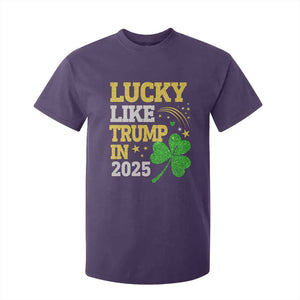 Lucky Like Trump in 2025 T Shirt For Kid Funny St Patrick's Day Shamrock TS02 Purple Print Your Wear