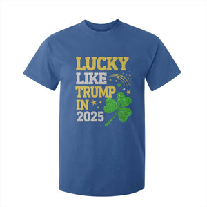 Lucky Like Trump in 2025 T Shirt For Kid Funny St Patrick's Day Shamrock TS02 Royal Blue Print Your Wear