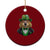 Funny Groundhog Leprechaun Ceramic Ornament Woodchuck Happy St Patrick's Day TS02 1pc Red Print Your Wear