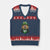 Funny Groundhog Leprechaun V-Neck Knit Sweater Vest Woodchuck Happy St Patrick's Day TS02 Navy Red Print Your Wear