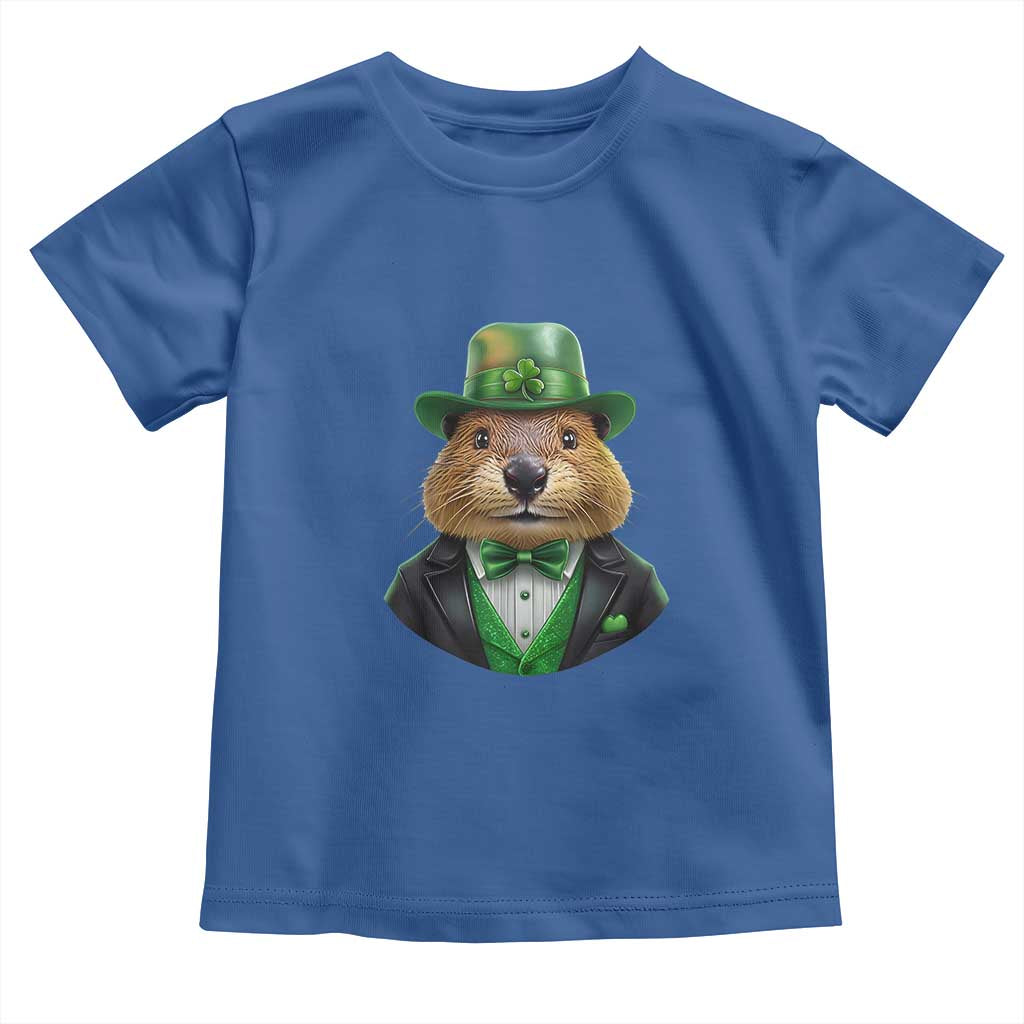 Funny Groundhog Leprechaun Toddler T Shirt Woodchuck Happy St Patrick's Day TS02 Royal Blue Print Your Wear