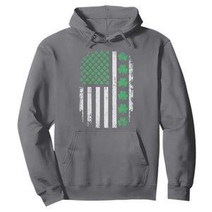 American Shamrock Flag Hoodie Lucky St Patricks Day TS02 Charcoal Print Your Wear