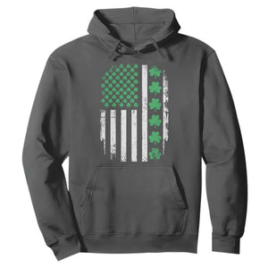 American Shamrock Flag Hoodie Lucky St Patricks Day TS02 Dark Heather Print Your Wear