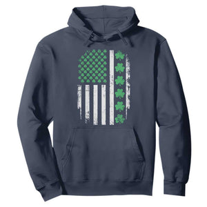 American Shamrock Flag Hoodie Lucky St Patricks Day TS02 Navy Print Your Wear