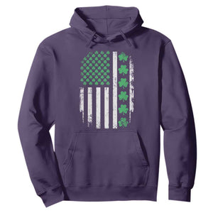 American Shamrock Flag Hoodie Lucky St Patricks Day TS02 Purple Print Your Wear