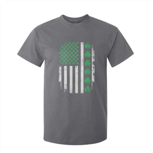 American Shamrock Flag T Shirt For Kid Lucky St Patricks Day TS02 Charcoal Print Your Wear