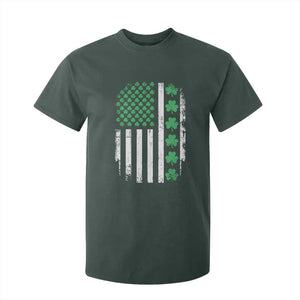 American Shamrock Flag T Shirt For Kid Lucky St Patricks Day TS02 Dark Forest Green Print Your Wear
