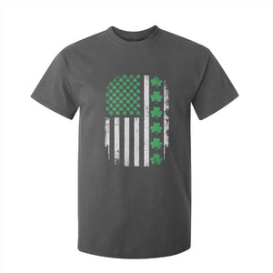 American Shamrock Flag T Shirt For Kid Lucky St Patricks Day TS02 Dark Heather Print Your Wear