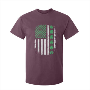 American Shamrock Flag T Shirt For Kid Lucky St Patricks Day TS02 Maroon Print Your Wear