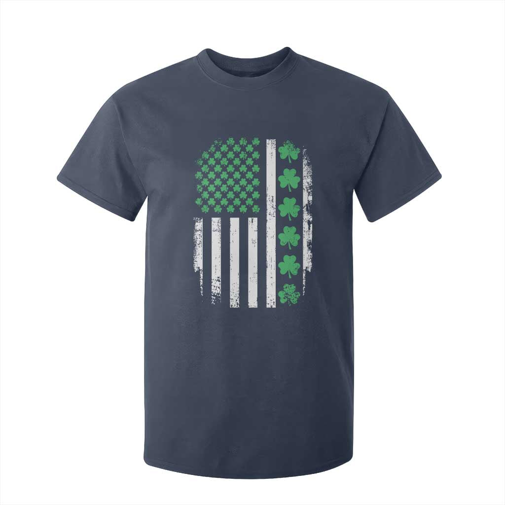American Shamrock Flag T Shirt For Kid Lucky St Patricks Day TS02 Navy Print Your Wear
