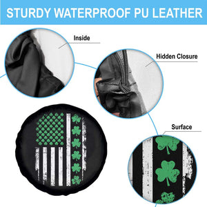 American Shamrock Flag Spare Tire Cover Lucky St Patricks Day TS02 Print Your Wear