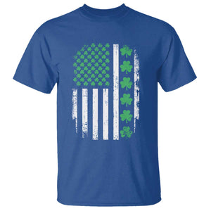 American Shamrock Flag T Shirt Lucky St Patricks Day TS02 Royal Blue Print Your Wear