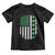 American Shamrock Flag Toddler T Shirt Lucky St Patricks Day TS02 Black Print Your Wear