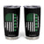 American Shamrock Flag Tumbler Cup Lucky St Patricks Day TS02 Black Print Your Wear