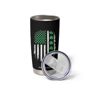 American Shamrock Flag Tumbler Cup Lucky St Patricks Day TS02 Print Your Wear