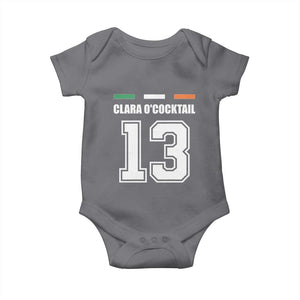 Funny Clara O'cocktail 13 Baby Onesie Irish Name Ireland Party St. Patricks Day Drinking Pub TS02 Charcoal Print Your Wear