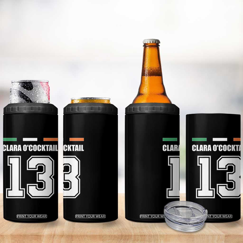 Funny Clara O'cocktail 13 4 in 1 Can Cooler Tumbler Irish Name Ireland Party St. Patricks Day Drinking Pub TS02 Print Your Wear