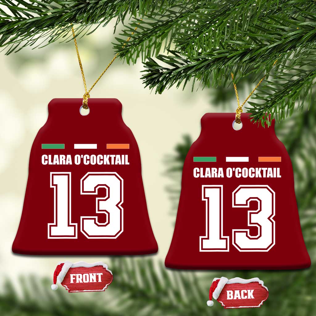 Funny Clara O'cocktail 13 Ceramic Ornament Irish Name Ireland Party St. Patricks Day Drinking Pub TS02 Print Your Wear