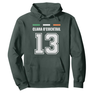 Funny Clara O'cocktail 13 Hoodie Irish Name Ireland Party St. Patricks Day Drinking Pub TS02 Dark Forest Green Print Your Wear