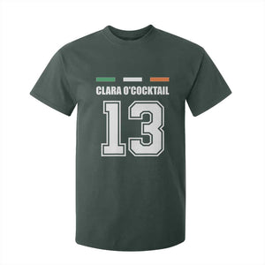 Funny Clara O'cocktail 13 T Shirt For Kid Irish Name Ireland Party St. Patricks Day Drinking Pub TS02 Dark Forest Green Print Your Wear
