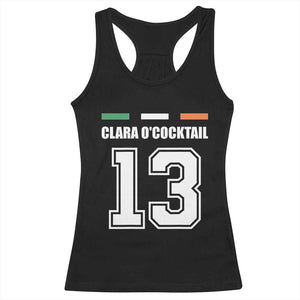 Funny Clara O'cocktail 13 Racerback Tank Top Irish Name Ireland Party St. Patricks Day Drinking Pub TS02 Black Print Your Wear