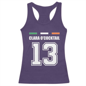 Funny Clara O'cocktail 13 Racerback Tank Top Irish Name Ireland Party St. Patricks Day Drinking Pub TS02 Purple Print Your Wear