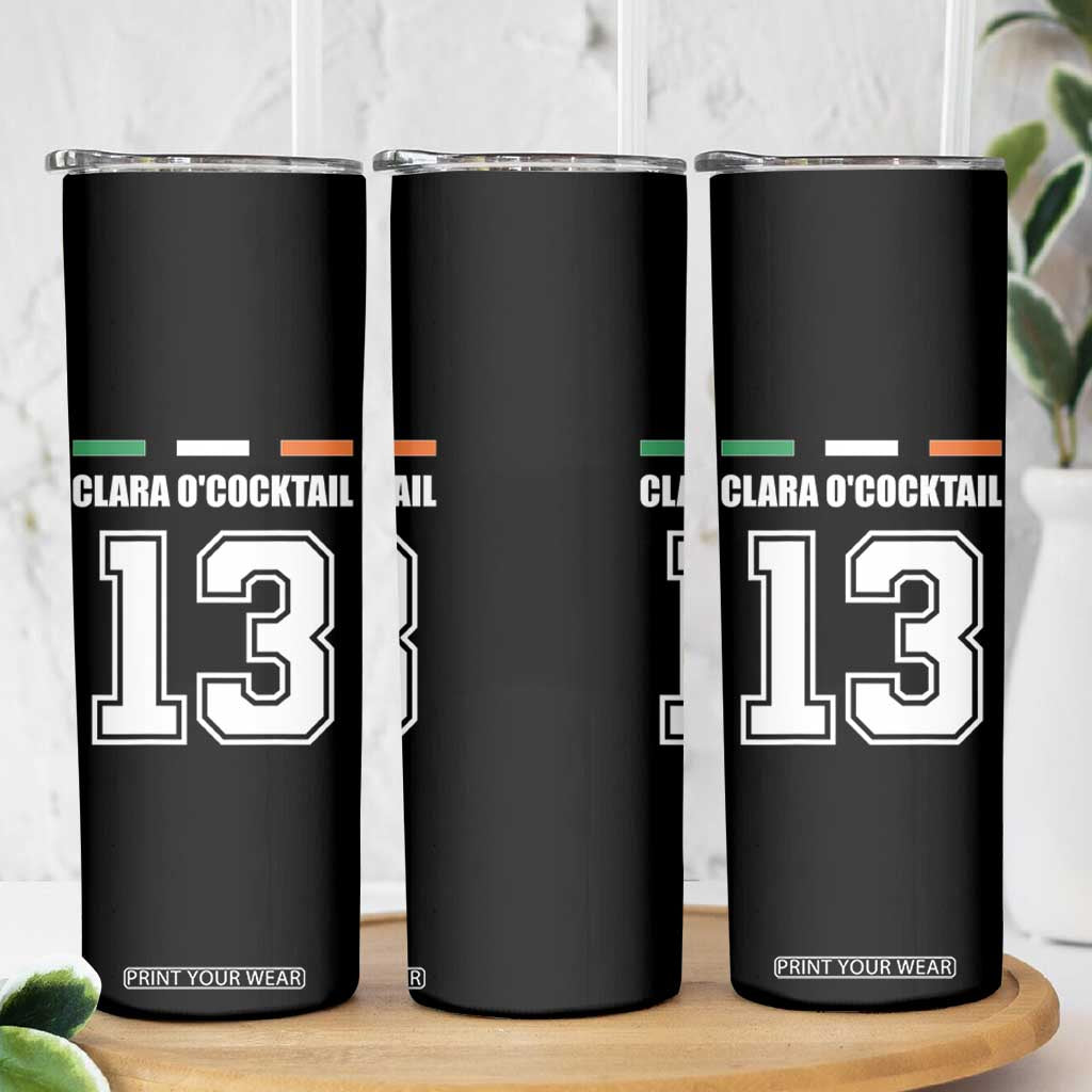 Funny Clara O'cocktail 13 Skinny Tumbler Irish Name Ireland Party St. Patricks Day Drinking Pub TS02 Print Your Wear