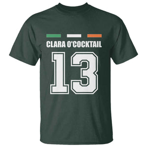Funny Clara O'cocktail 13 T Shirt Irish Name Ireland Party St. Patricks Day Drinking Pub TS02 Dark Forest Green Print Your Wear
