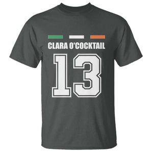 Funny Clara O'cocktail 13 T Shirt Irish Name Ireland Party St. Patricks Day Drinking Pub TS02 Dark Heather Print Your Wear