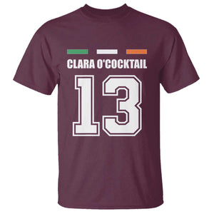 Funny Clara O'cocktail 13 T Shirt Irish Name Ireland Party St. Patricks Day Drinking Pub TS02 Maroon Print Your Wear