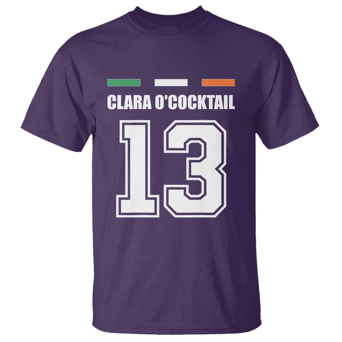Funny Clara O'cocktail 13 T Shirt Irish Name Ireland Party St. Patricks Day Drinking Pub TS02 Purple Print Your Wear