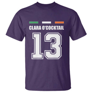 Funny Clara O'cocktail 13 T Shirt Irish Name Ireland Party St. Patricks Day Drinking Pub TS02 Purple Print Your Wear