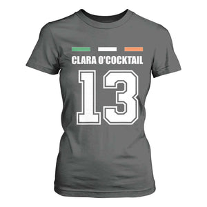 Funny Clara O'cocktail 13 T Shirt For Women Irish Name Ireland Party St. Patricks Day Drinking Pub TS02 Dark Heather Print Your Wear