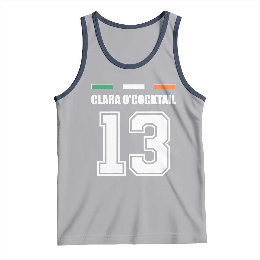 Funny Clara O'cocktail 13 Tank Top Irish Name Ireland Party St. Patricks Day Drinking Pub TS02 Athletic Heather Navy Print Your Wear