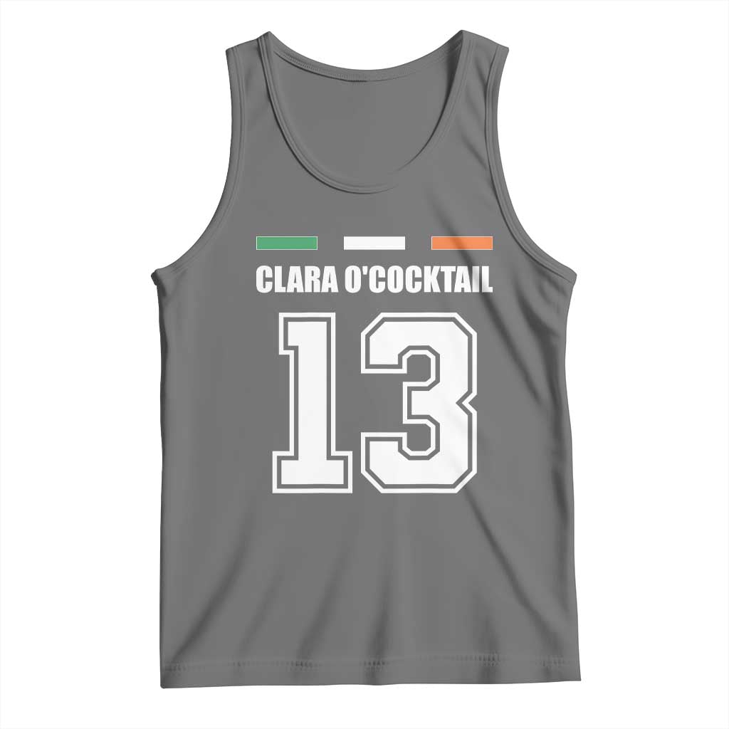 Funny Clara O'cocktail 13 Tank Top Irish Name Ireland Party St. Patricks Day Drinking Pub TS02 Black Heather Print Your Wear