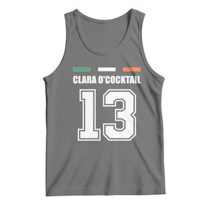 Funny Clara O'cocktail 13 Tank Top Irish Name Ireland Party St. Patricks Day Drinking Pub TS02 Black Heather Print Your Wear