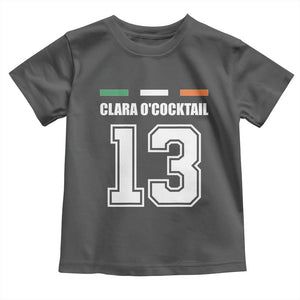 Funny Clara O'cocktail 13 Toddler T Shirt Irish Name Ireland Party St. Patricks Day Drinking Pub TS02 Dark Heather Print Your Wear