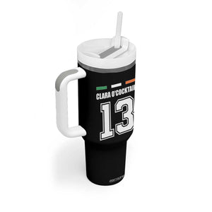 Funny Clara O'cocktail 13 Tumbler With Handle Irish Name Ireland Party St. Patricks Day Drinking Pub TS02 Print Your Wear