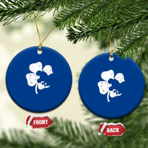 St Patricks Day Dinosaur Rex Ceramic Ornament Dino in Lucky Shamrock TS02 1pc Blue Print Your Wear