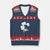 St Patricks Day Dinosaur Rex V-Neck Knit Sweater Vest Dino in Lucky Shamrock TS02 Navy Red Print Your Wear